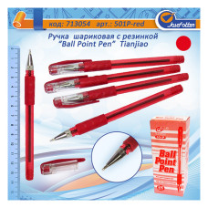 Ручка масляна TIANJIAO TY-501Pred червона Ручка масляна TIANJIAO TY-501Pred червона