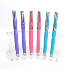 Ручка кулькова Baixin BP813 металева автоматична синя