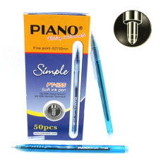 Ручка масляна Piano PT-1155bl Simple синя