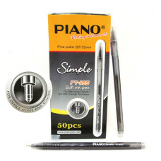 Ручка масляна Piano PT-1155bk Simple чорна