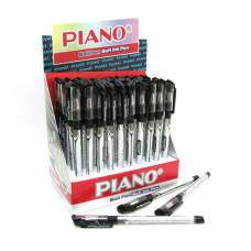 Ручка масляна Piano PT-195-C-bl Classic чорна
