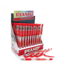 Ручка масляна Piano PT-197RD Soft червона Ручка масляна Piano PT-197RD Soft червона
