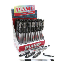Ручка масляна Piano PT-197BK Soft чорна Ручка масляна Piano PT-197BK Soft чорна
