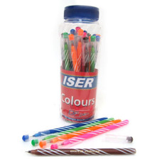 Ручка масляна Wiser colorus-bl Colours 0.6мм синя