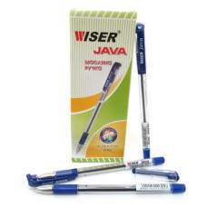 Ручка масляна Wiser java-bl Java 0.7мм синя