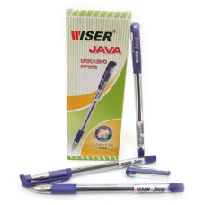 Ручка масляна Wiser java-fl Java 0.7мм фіолетова