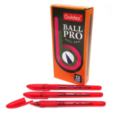 Ручка масляна Goldex Ball pro 0.7мм червона Ручка масляна Goldex Ball pro 0.7мм червона