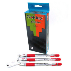 Ручка масляна Goldex 892-rd Ezi Grip 0.7мм стрижень 10км червона Ручка масляна Goldex 892-rd Ezi Grip 0.7мм стрижень 10км червона