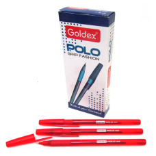 Ручка масляна Goldex 422-rd Polo Grip Fashion 1мм червона Ручка масляна Goldex 422-rd Polo Grip Fashion 1мм червона