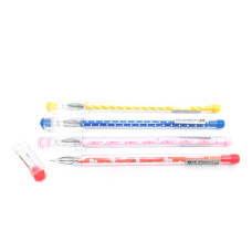 Ручка гелева Techjob TG31710BС Colorful 0.5мм чорна