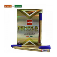 Ручка кулькова Cello Original Tri-mate-GOLD 1мм синя