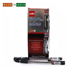 Ручка кулькова Cello Original Finegrip 12 плюс 1 Butterflow 0.7мм чорна