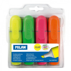 Набір текстовиділювачів MILAN 1687804 Fluo флуоресцентний 4 кольори 4 шт