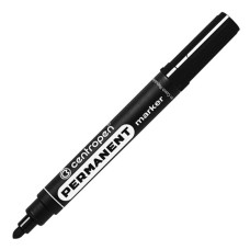 Маркер Centropen 8566-ВК круглий накінечник перманентний чорний