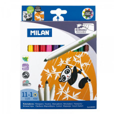 Набір фломастерів Milan 80093 11 кольорів плюс 1 11 шт плюс 1 стираються