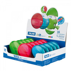 Ластик плюс точилка Milan 4704116 Bubble 6.5х6.5 см