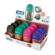Ластик плюс точилка Milan 4717112 Capsule Copper 6.5х3.5 см