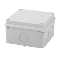 Коробка розподільна зовнішнього монтажу Takel 100x100x70мм без отворів IP65 ABS пластик