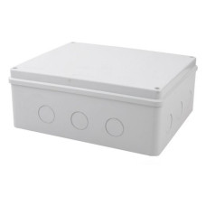 Коробка розподільна зовнішнього монтажу Takel 300x250x120мм без отворів IP65 ABS пластик