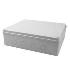Коробка розподільна зовнішнього монтажу Takel 400x350x120мм без отворів IP65 ABS пластик