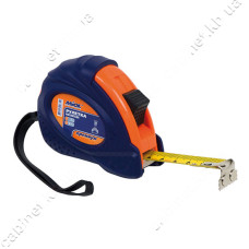 Рулетка магнітна Miol 10-900 self lock прогумована з двосторонньою стрічкою 10м Premium
