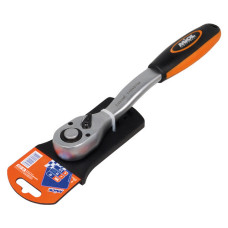 Ключ трещіточний з реверсом Miol 58-220 72 зубці двокомп. рукоятка 1/2''