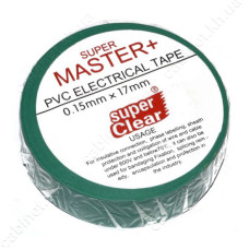 Ізолента ПВХ Master плюс 17х0.13мм 17м зелена