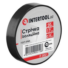 Ізолента ПВХ Intertool IT-0021 17х0.15мм 20м чорна