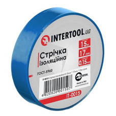 Ізолента ПВХ Intertool IT-0015 17х0.15мм 15м синя