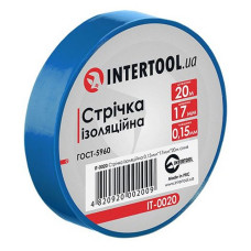 Ізолента ПВХ Intertool IT-0020 17х0.15мм 20м синя