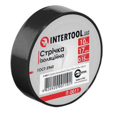 Ізолента ПВХ Intertool IT-0011 17х0.15мм 10м чорна