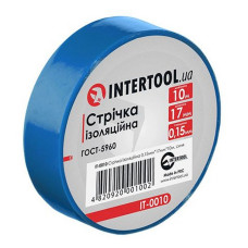 Ізолента ПВХ Intertool IT-0010 17х0.15мм 10м синя