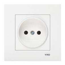 Розетка Viko Karre 0007 біла без заземлення
