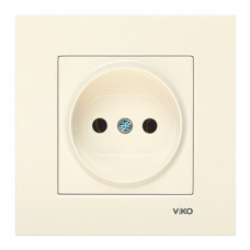 Розетка Viko Karre 0107 крем без заземлення