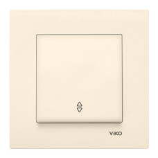 Вимикач прохідний Viko Karre 0104 крем
