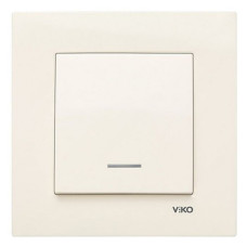 Вимикач Viko Karre 0119 з підсвічуванням крем