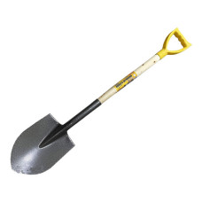 Лопата штикова Mastertool 14-6268 молоткова пофарбована з держаком та ручками 205x280x1200мм