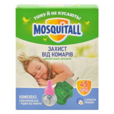 Набір від комарів Mosquitall рідина плюс фумігатор Для детей 30 ночей Набір від комарів Mosquitall рідина плюс фумігатор Для детей 30 ночей