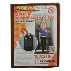 Сітка антимоскітна дверна на магнітах Shadow 210х100см коричнева