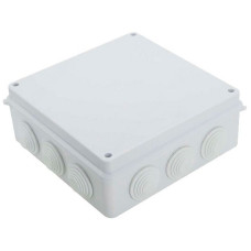 Коробка розподільна зовнішнього монтажу Takel 200x200x80мм з гумками IP65 ABS пластик