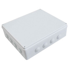 Коробка розподільна зовнішнього монтажу Takel 400x350x120мм з гумками IP65 ABS пластик