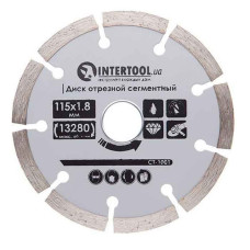 Диск відрізний Intertool CT-1001 сегментний алмазний 115мм 16-18%