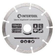 Диск відрізний Intertool CT-1002 сегментний алмазний 125мм 16-18%