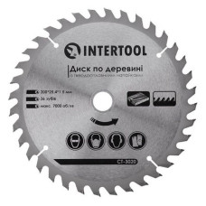 Диск пильний по дереву Intertool CT-3020 з твердосплавними напайками 200х25.4х1.5мм 36 зуб'їв