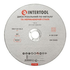 Круг відрізний по металу Intertool CT-4013 180х1.6х22.2мм