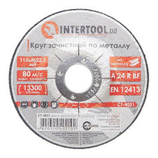 Круг зачистний по металу Intertool CT-4021 115х6х22.2мм
