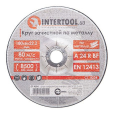 Круг зачистний по металу Intertool CT-4024 180х6х22.2мм