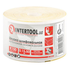 Шліфувальна шкурка Intertool BT-0820 на паперовій основі К100 115мм 50м