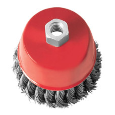 Щітка чашкова Intertool BT-2065 65мм для КШМ М14 пучки крученого дроту