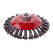 Щітка конусна Intertool BT-4125 125мм для КШМ М14 пучки крученого дроту